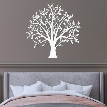 Wooden Tree of Life on the wall creates an elegant and harmonious atmosphere in the home