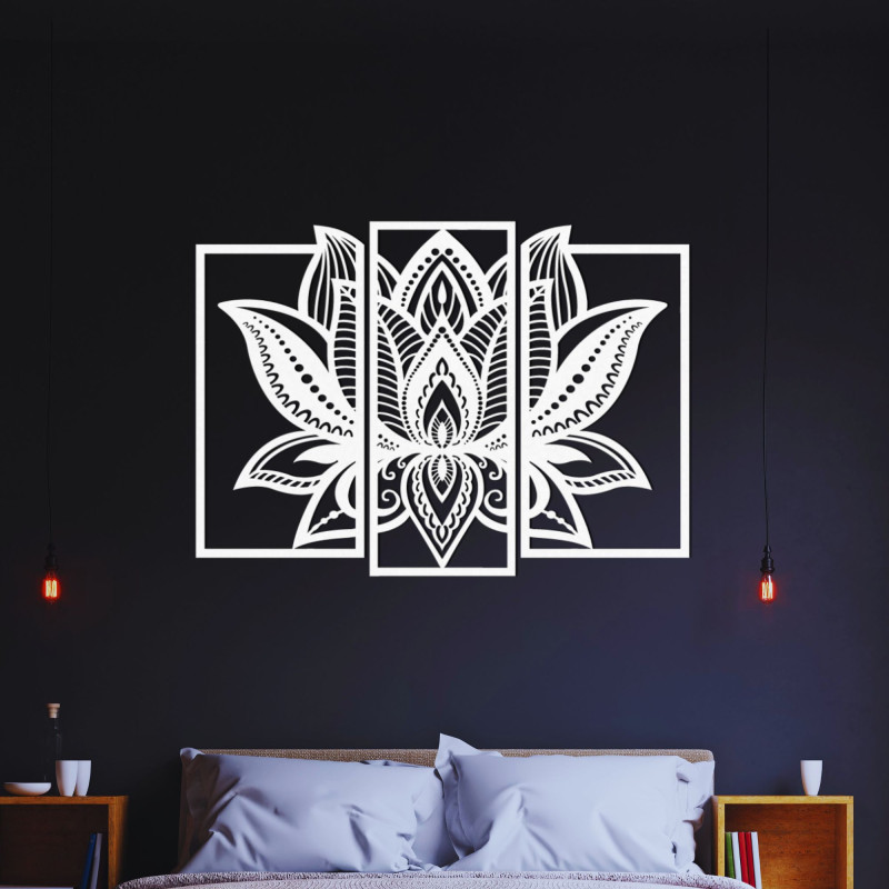 Impressive wooden decoration lotus flower | PURUS