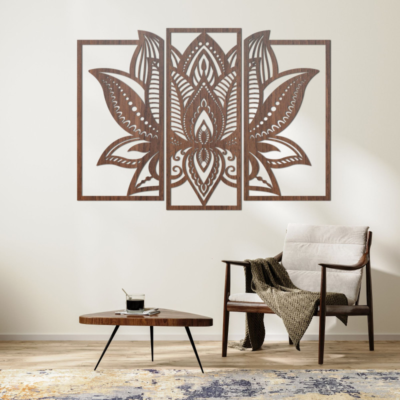 Multi-piece wall decoration Lotus flower - FLORIDUS