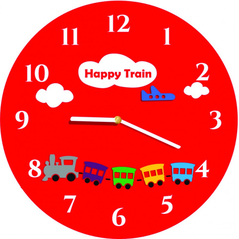 Modern wall clock made of plexiglass. Trendy clock on the wall as a gift. X-momo clocks. PMMA