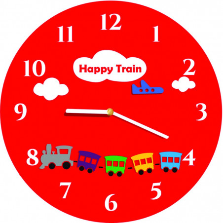 Modern wall clock made of plexiglass. Trendy clock on the wall as a gift. X-momo clocks. PMMA