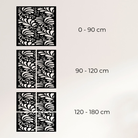 Carved wooden picture for wall - HERBA