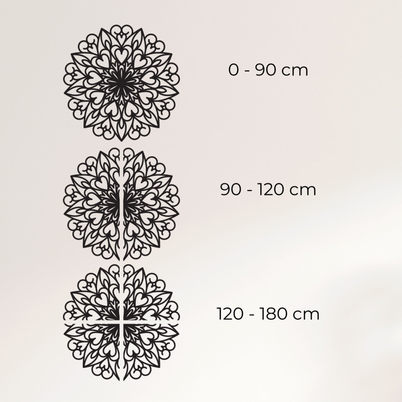 Carved mandala, wooden wall decoration - FARLIKT