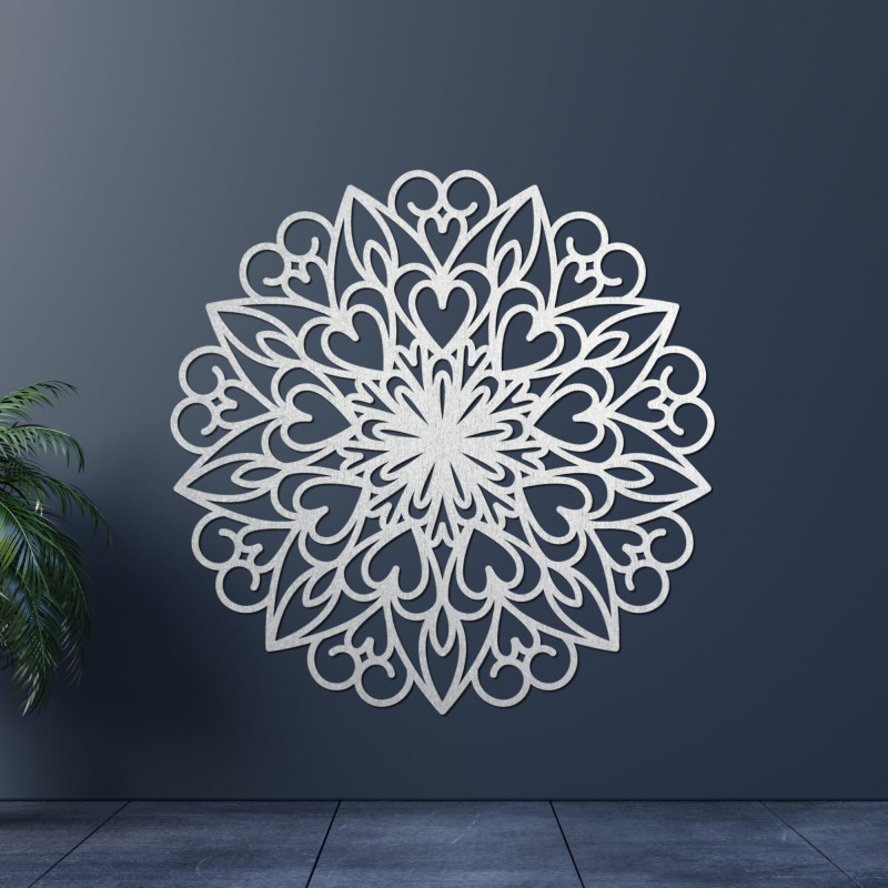 Carved mandala, wooden wall decoration - FARLIKT