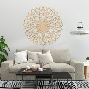 Wooden wall decoration for living room 2