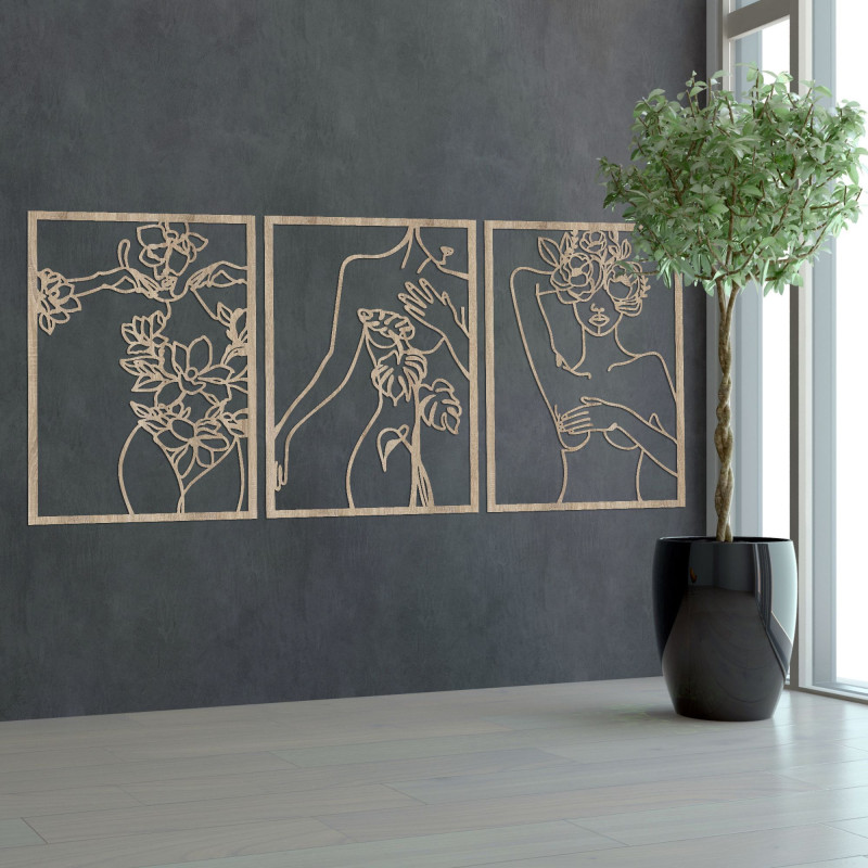 Multi-part wall decoration - FEMIN