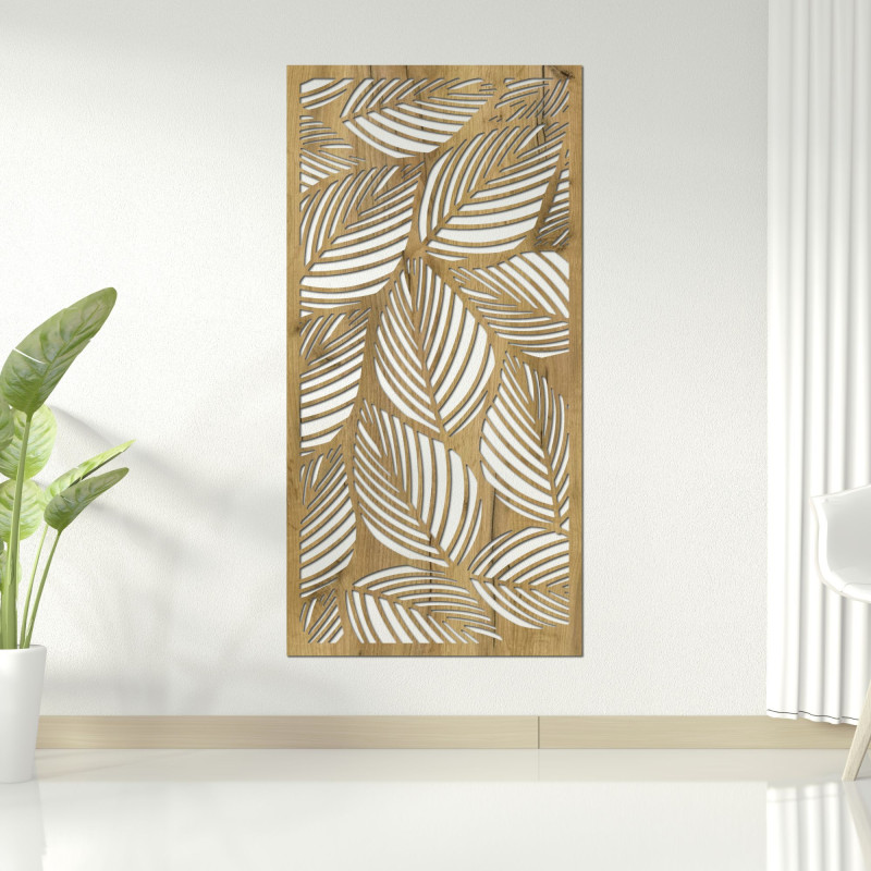 Wooden panel wall decoration - LUFUS