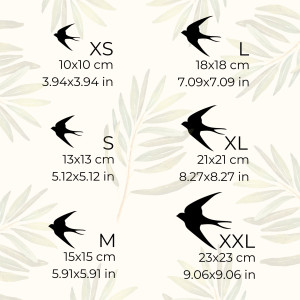 Wooden wall decorations flying birds - FLOCK