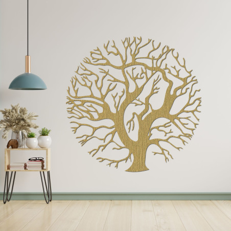 Stylish painting Tree of Life made of wood for a cozy home
