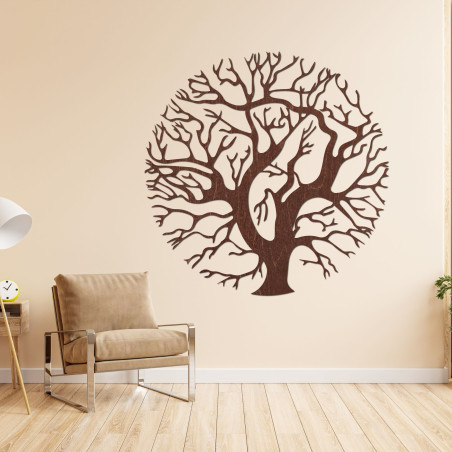 Wooden picture Tree of Life on the wall for a modern interior