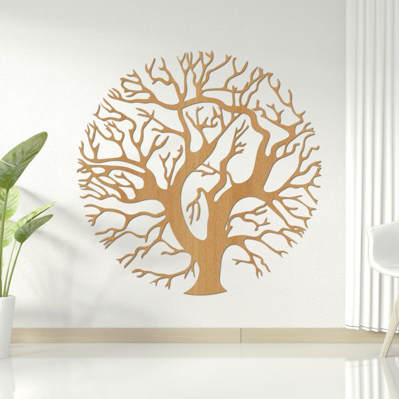 Wooden wall decoration tree - TRES