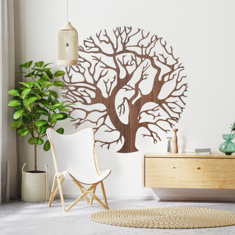 Wooden wall decoration tree - TRES