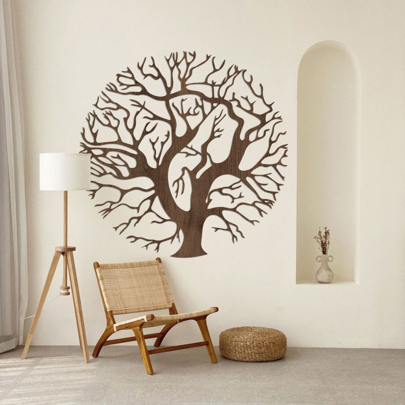 Wooden wall decoration tree - TRES