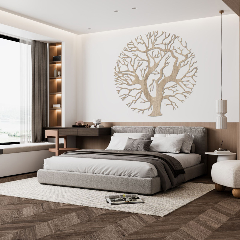 Wooden wall painting tree - TRES