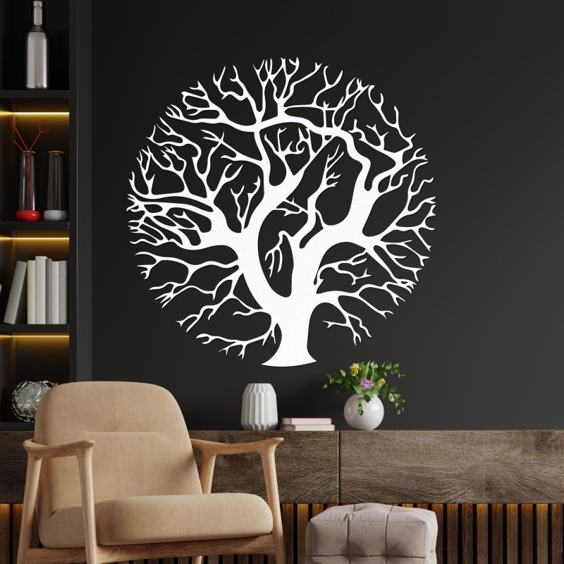 Wooden wall painting tree - TRES