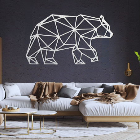 Geometric wooden wall decoration bear - URSUS