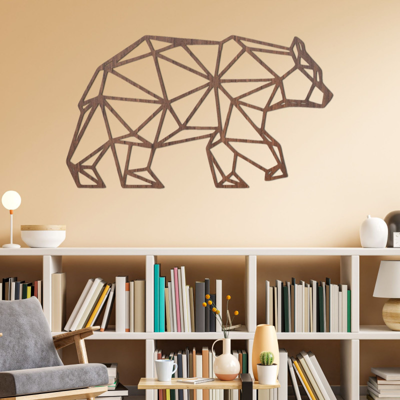 Carved wall decoration bear - ARCTOS