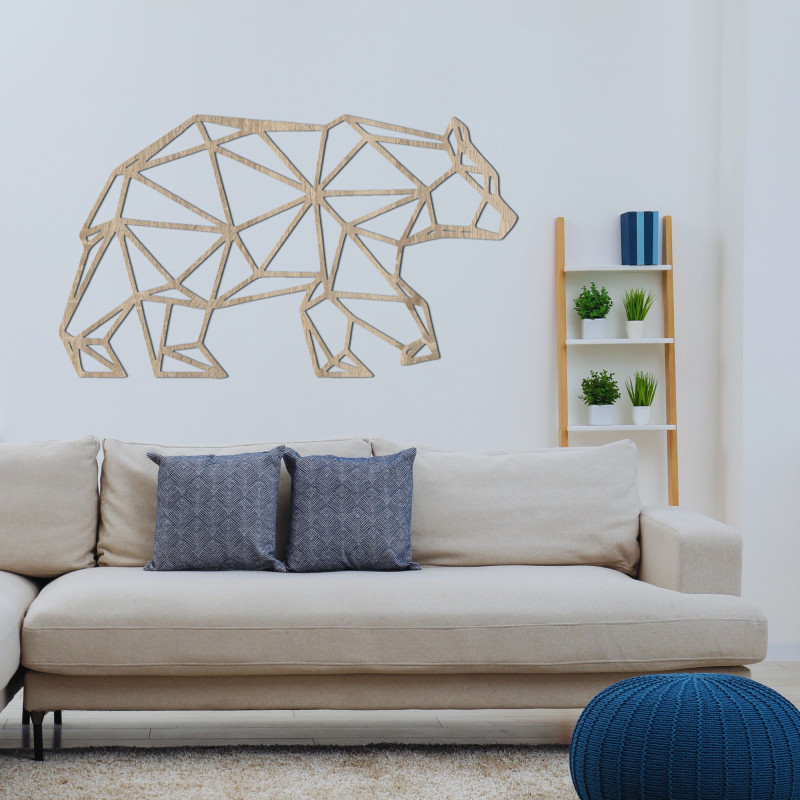 Carved wall decoration bear - ARCTOS