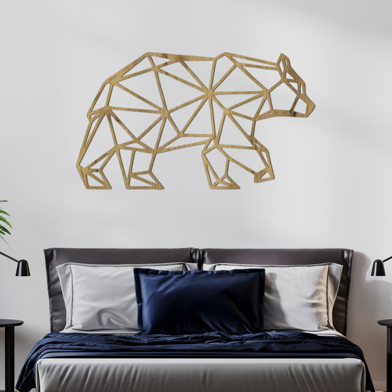 Carved wall decoration bear - ARCTOS