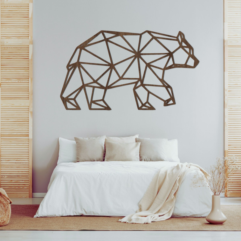 Carved wall decoration bear - ARCTOS