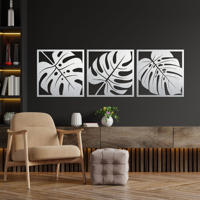 Wooden wall decoration monstera - SALAS