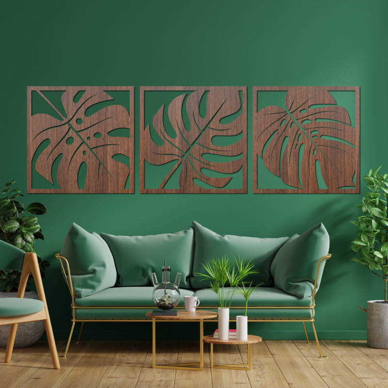 Natural wall decoration monstera - SELERE