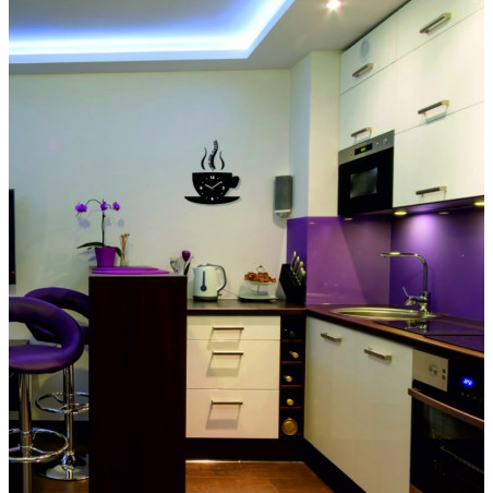 Modern wall clock made of plexiglass. Trendy wall clock as a gift. X-momo clock. PMMA Modern wall clock made of plexiglass. Trendy wall clock as a gift. X-momo clock. PMMA