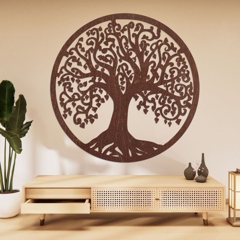 Wooden wall decoration tree of life - FLOREO