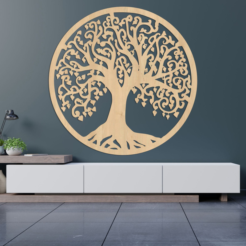 Carved wooden wall picture tree of life - ARBOR