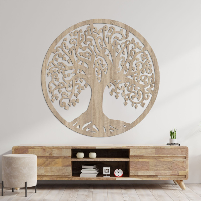 Carved wooden wall picture tree of life - ARBOR