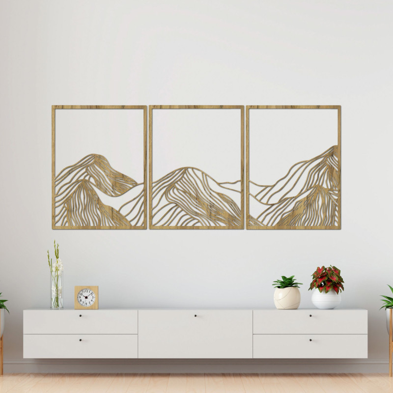 Mountains elegant wooden decoration - MAUTANIS