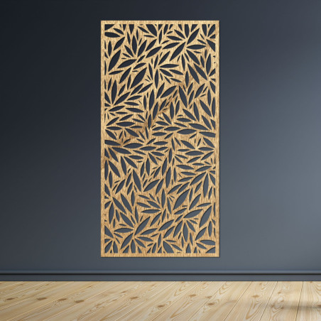 Minimalist tree of life carved from quality wood in a circular frame.