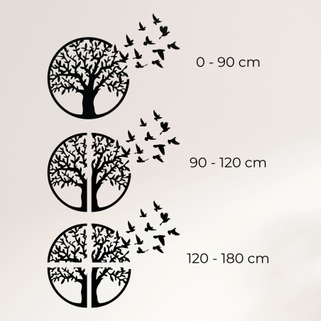 Wooden Wall Art Tree of Life: Rustic Home Decor Panel