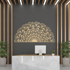 Half wooden mandala for the wall - LUMIS