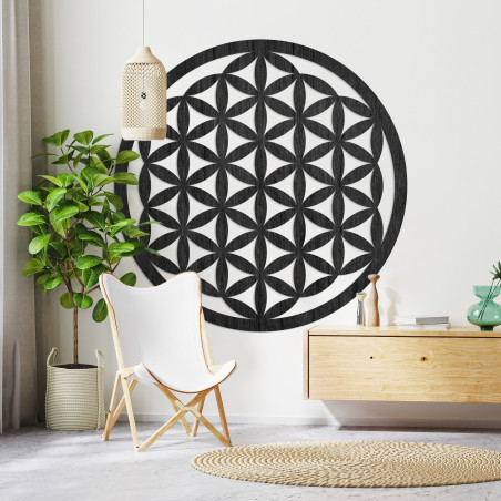 Wooden wall decoration mandala flower of life - VITAE