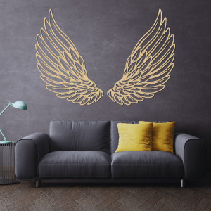 Exceptional wooden wall decoration angel wings - ANGELIC 2
