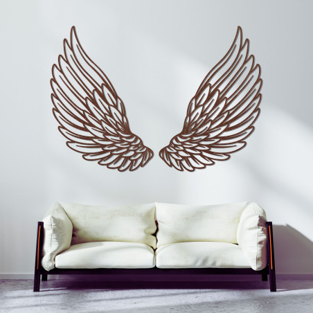 Wooden wall decoration angel wings - ANGELIC