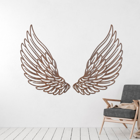 Wooden wall decoration angel wings - DIVINUS