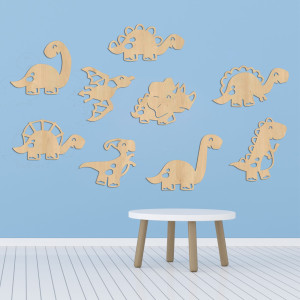 Wooden picture for children's room dinosaurs - TERESEK 2