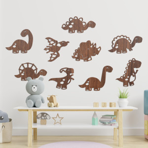 Wooden picture for children's room dinosaurs - TERESEK 2