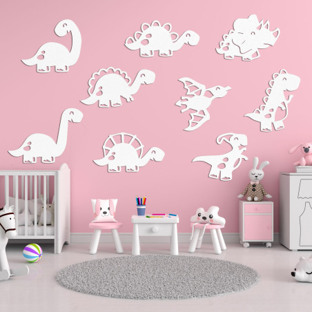 Wooden picture for children's room dinosaurs - TERESEK
