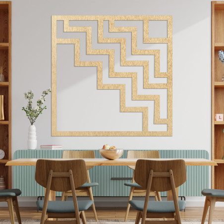 Wooden geometric decoration square - FORNET