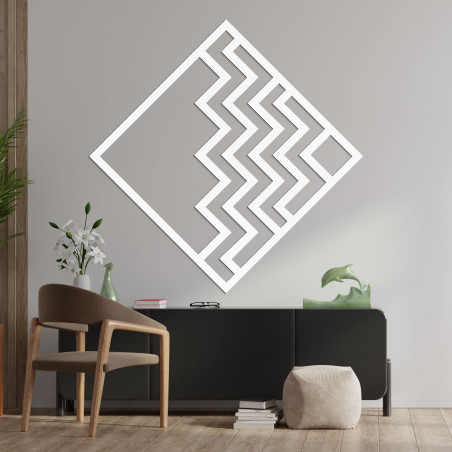Wooden geometric decoration square - FORNET