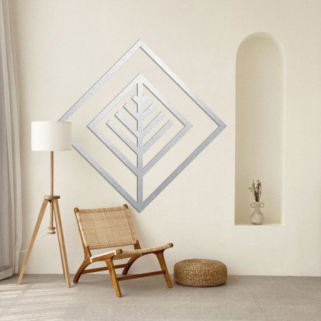 Wooden decoration leaf square - ATALY