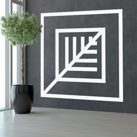 Wooden decoration leaf square - ATALY