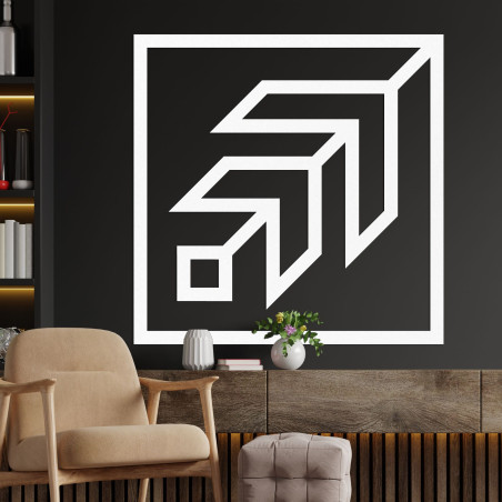 Geometric wall decoration square - SKAUKA