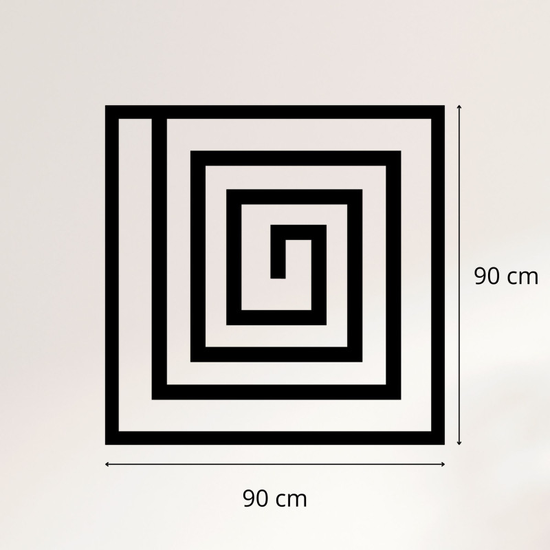 Wooden spiral decoration