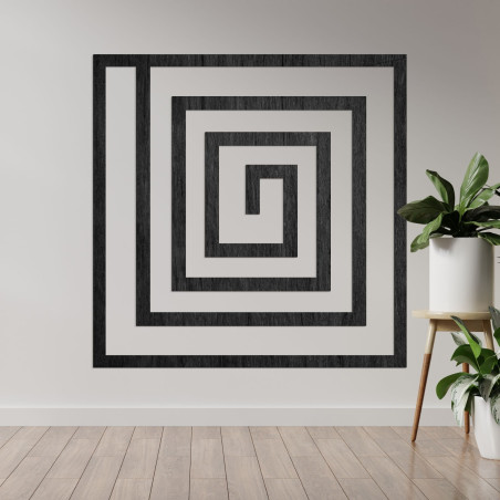 Wooden spiral decoration