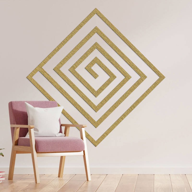 Wooden spiral decoration