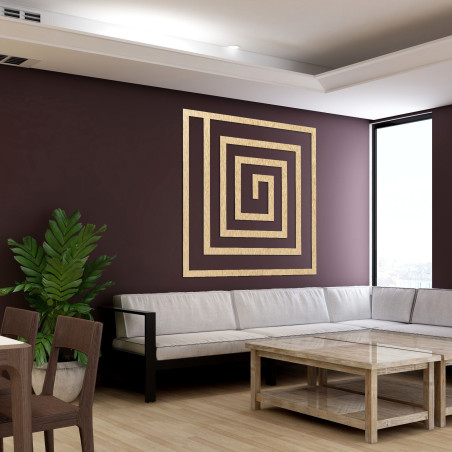 Wooden decoration spiral - SQUARIL